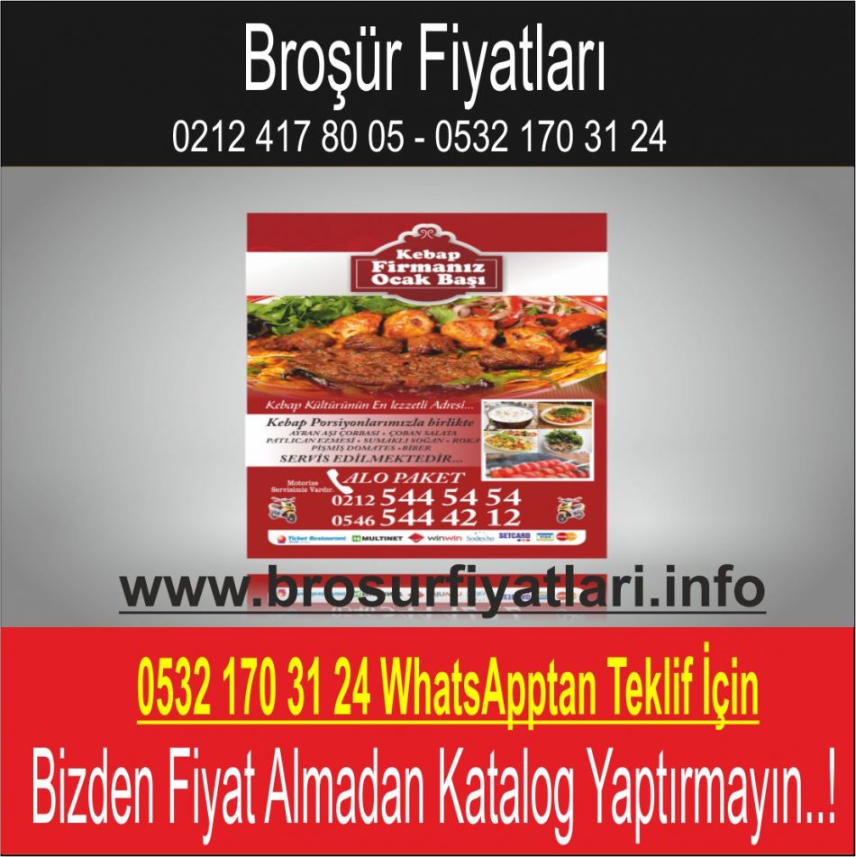 broşür fiyatları